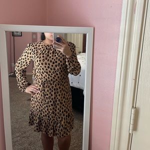 Leopard print MIDI Dress